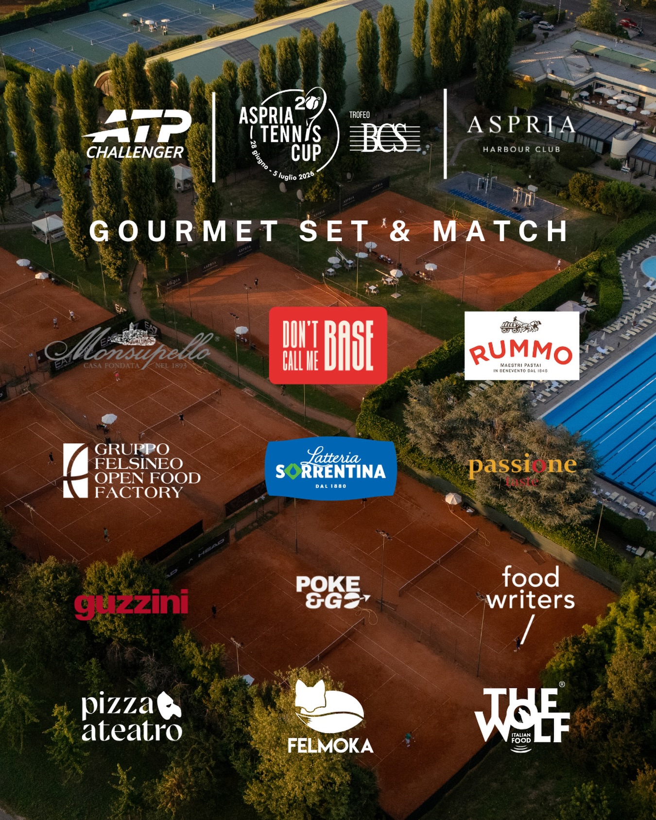 L’area Hospitality prende vita, grazie al supporto dei partner F&B 🍴🥂 

Da domenica 28 giugno si aprono le porte della 20ª edizione dell’Aspria Tennis Cup: vi aspettiamo sui campi dell’ @aspria_harbourclub per vivere insieme una settimana di grande tennis, gusto ed emozioni. ✨

🎟️ Tickets available on @ticketone.it 

#aspriatenniscup2026